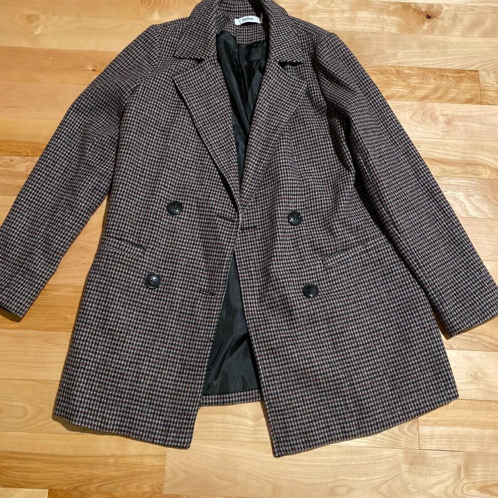 Women's Plaid Blazer